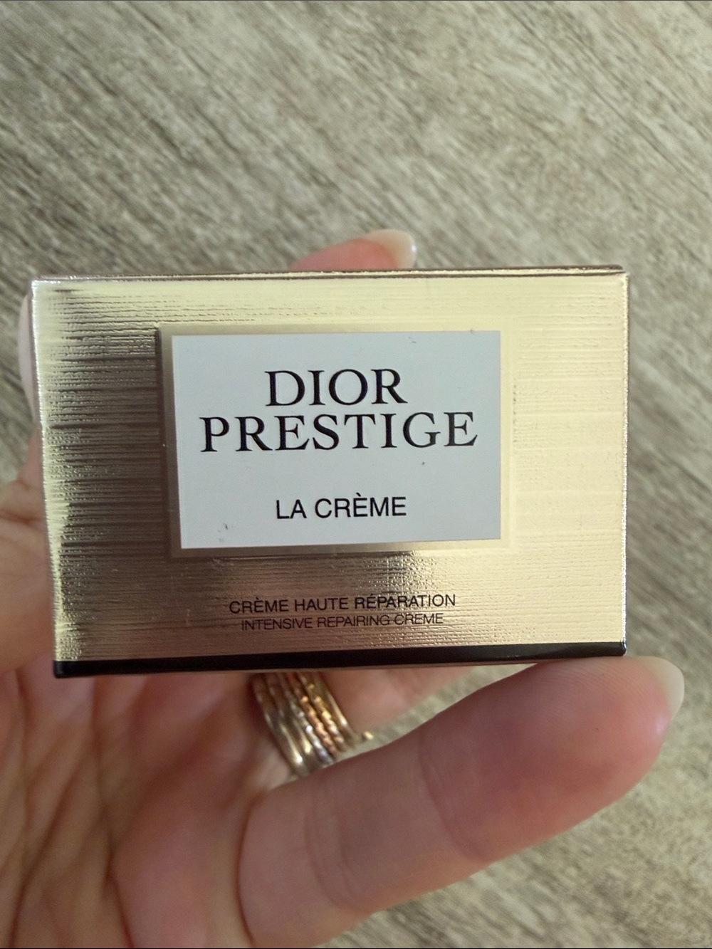 Dior Prestige La Crème - Gold and White Luxury Face Cream mini